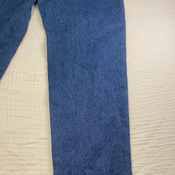 Women’s Cabelas Straight Leg Fleece Lined Insulated Jeans Blue Size 16 Regular - Picture 10 of 12